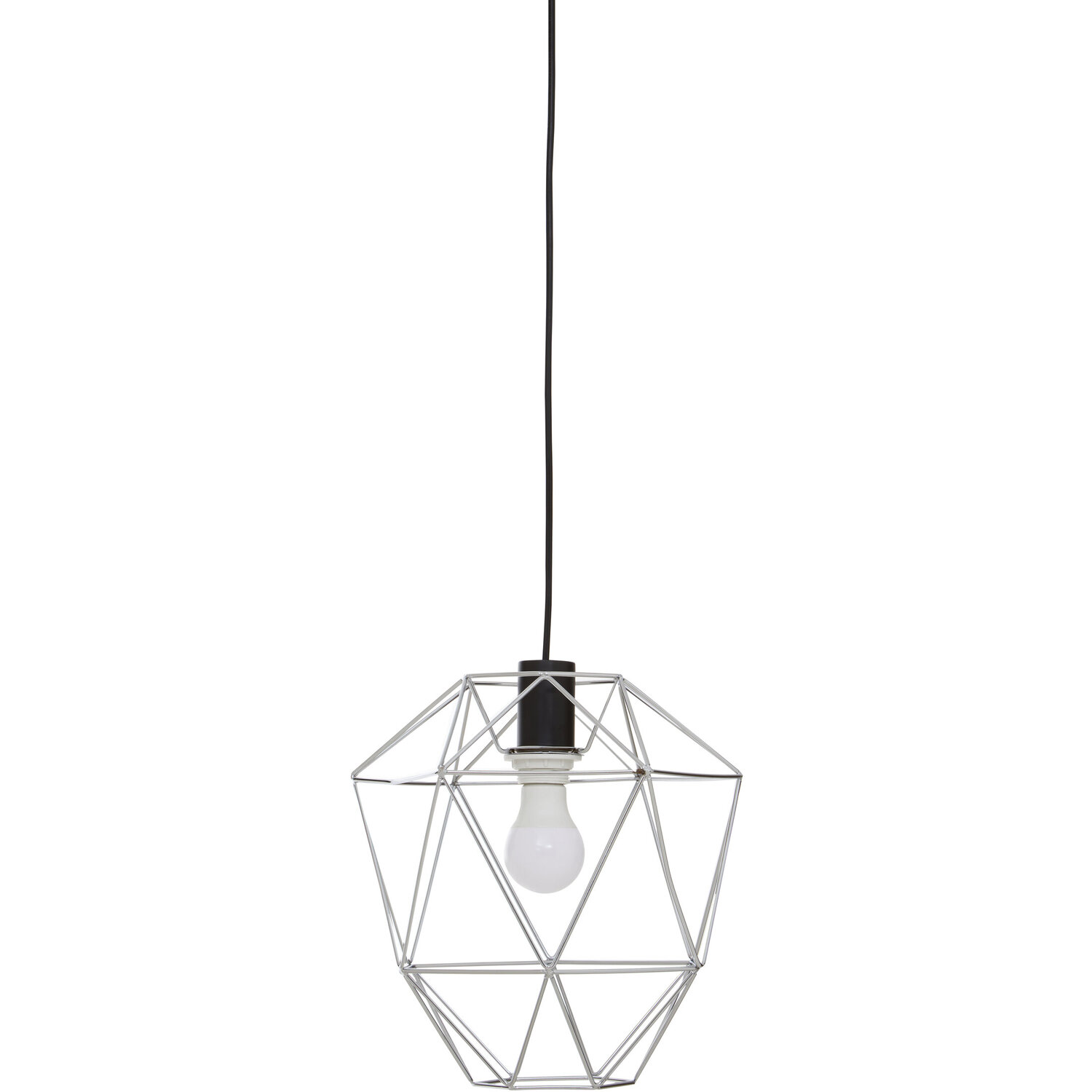 Wyra Chrome Pendant Light - Silver