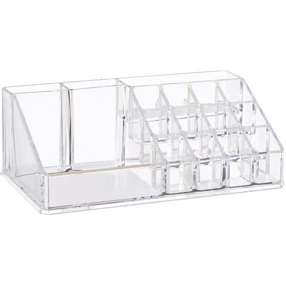 Beauty 16 Compartment Clear Cosmetics Organiser