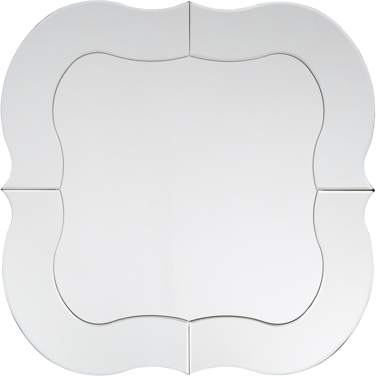 Tribeca Fir Wood and Metal Mirror - Silver