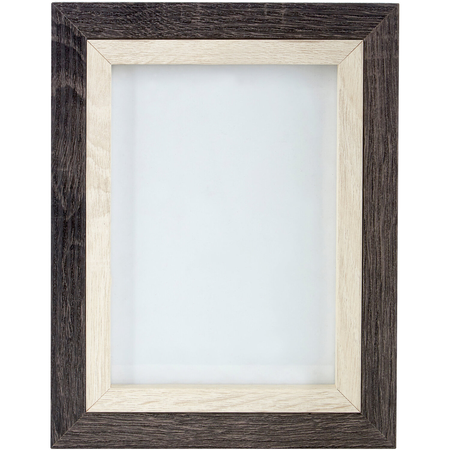 Maren Box 5 x 7 Two Tone Photo Frame - Grey