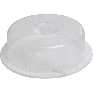 Kindia White Marble Cake Board With Domed Lid