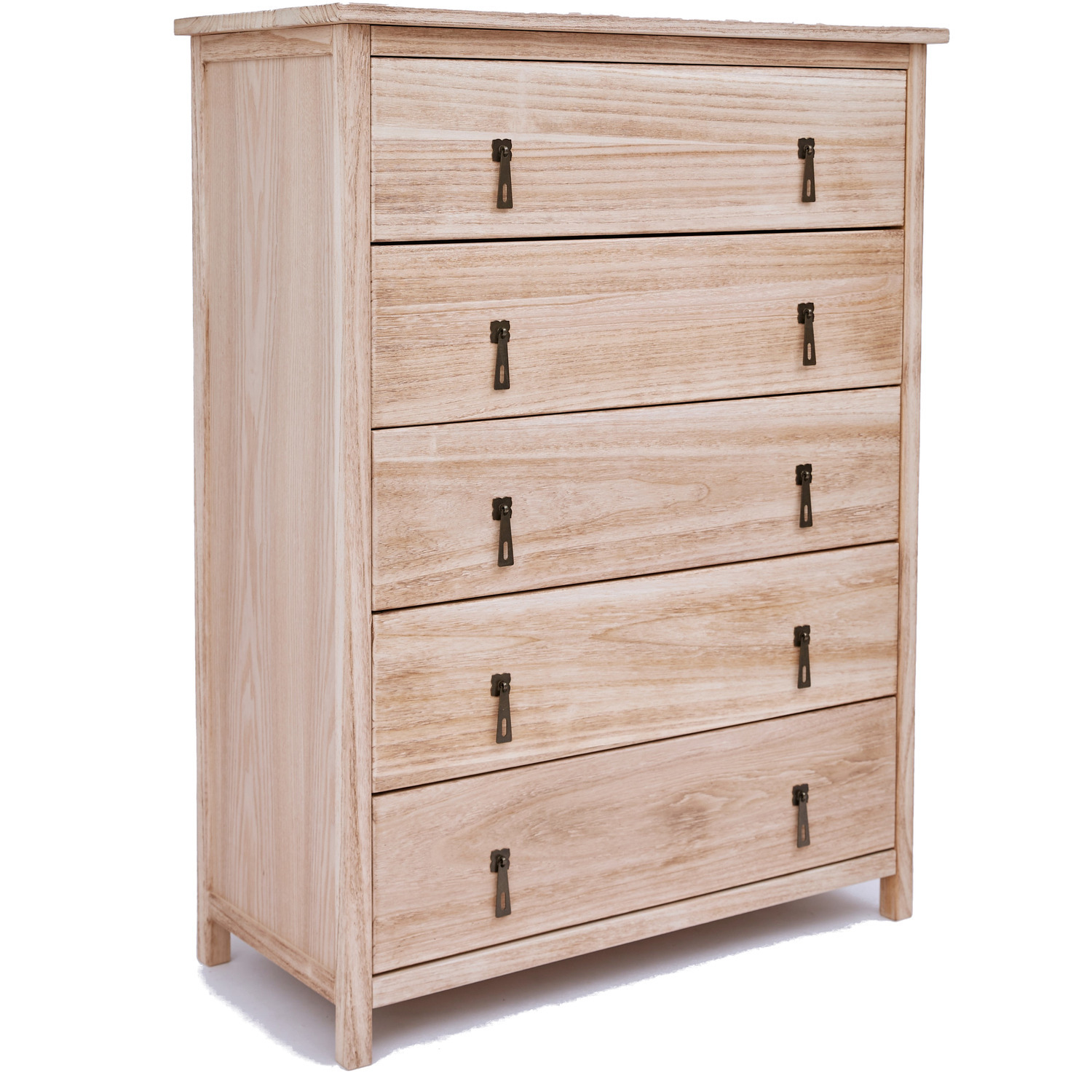 Cabinet Bits Portofino 5 Drawer Chest - Light Wood