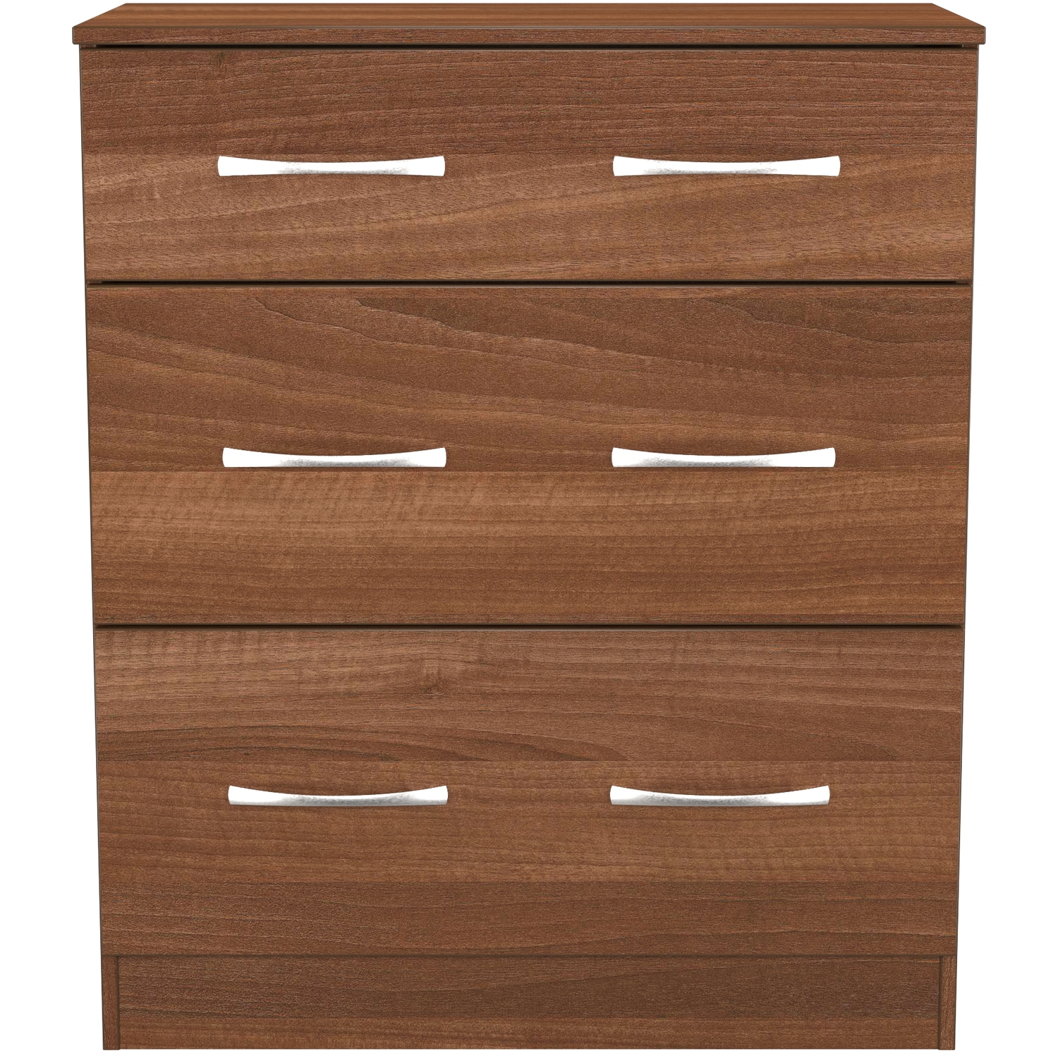 Avon Ready Assembled 3 Drawer Deep Chest - Noche Walnut