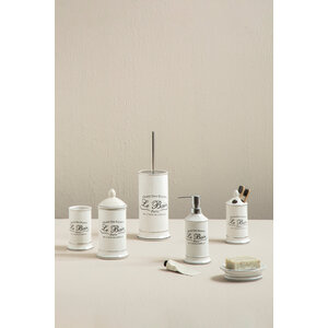 Le Bain White Ceramic Toothbrush Holder
