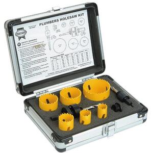 Faithfull Universal Varipitch Holesaw Plumber'S Kit 9 Piece 19-57mm