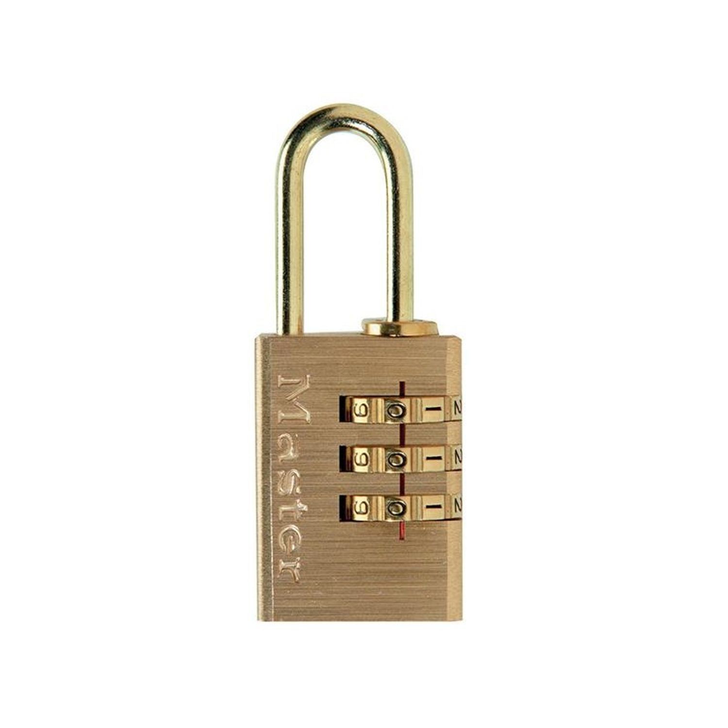 Master Lock Brass Finish Combination Padlock - Multi Colour