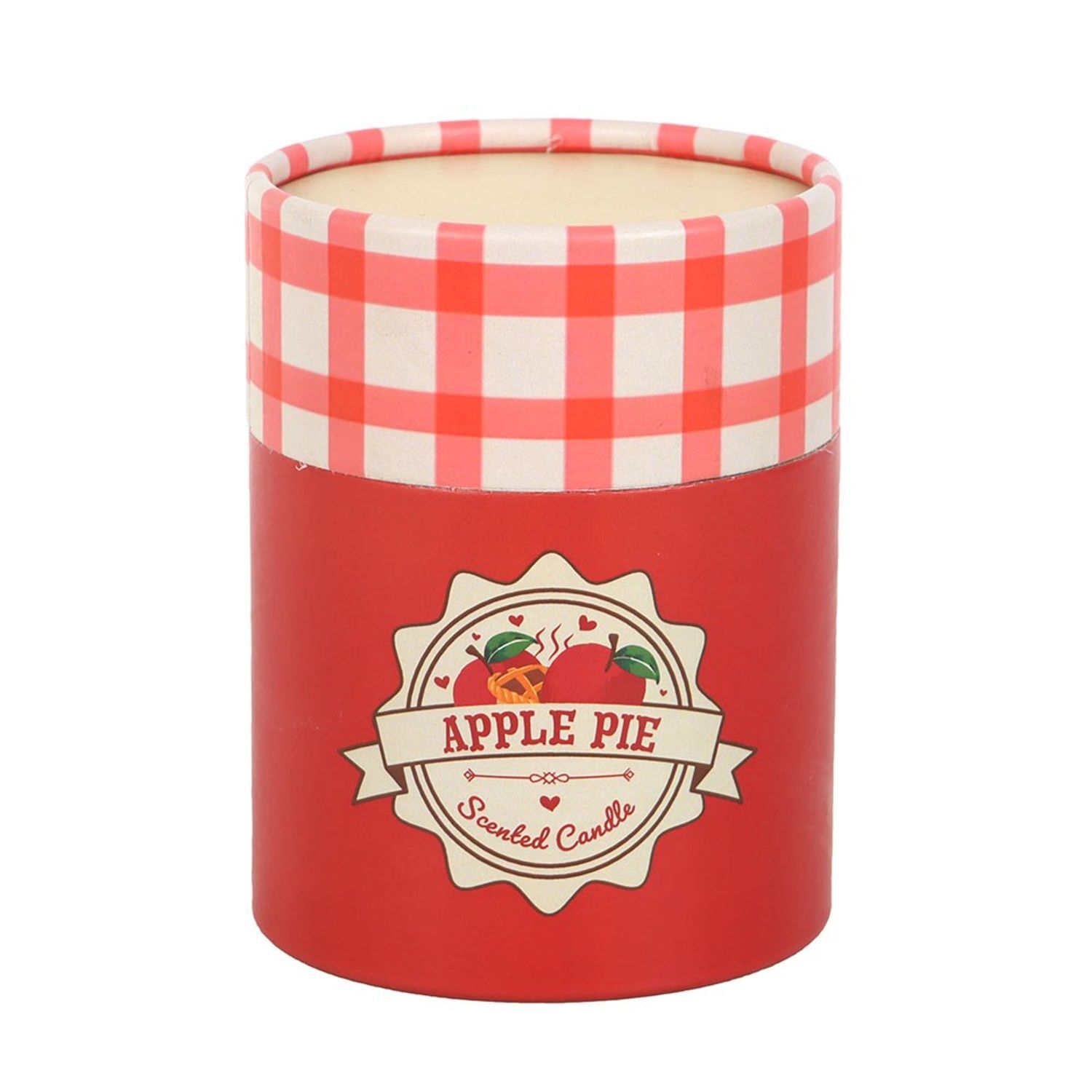 Something Different Pie Apple Scented Candle - White/Bold Pink