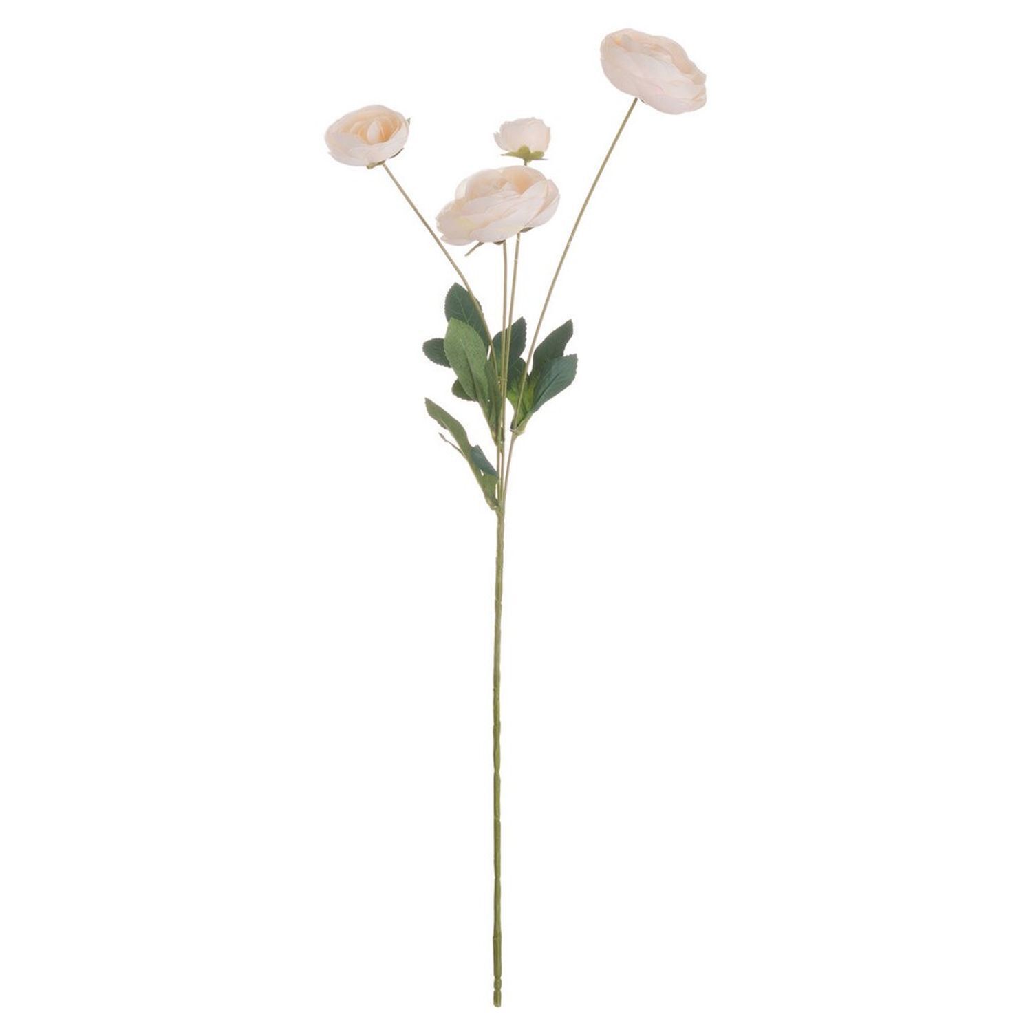 Hill Interiors Artificial Single Stem Ranunculus - Cream