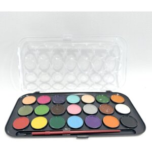 Assorted Colours Paint Set 21 Colors With Brush And Palette