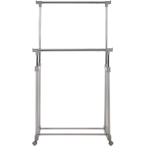 Ralesi Double Clothes Hanging Rail with Wheels