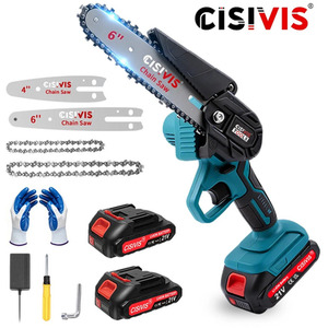 Mini Cordless Chainsaw 6 8  with 2 Batteries