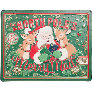 Vintage Santa Mail Wall Art