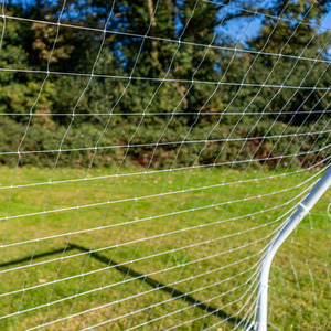 Kickmaster 8ft or 12ft Football Goal Garden UPVC Soccer Practice Net