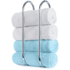 Wall Mounted Towel Rack Shelf