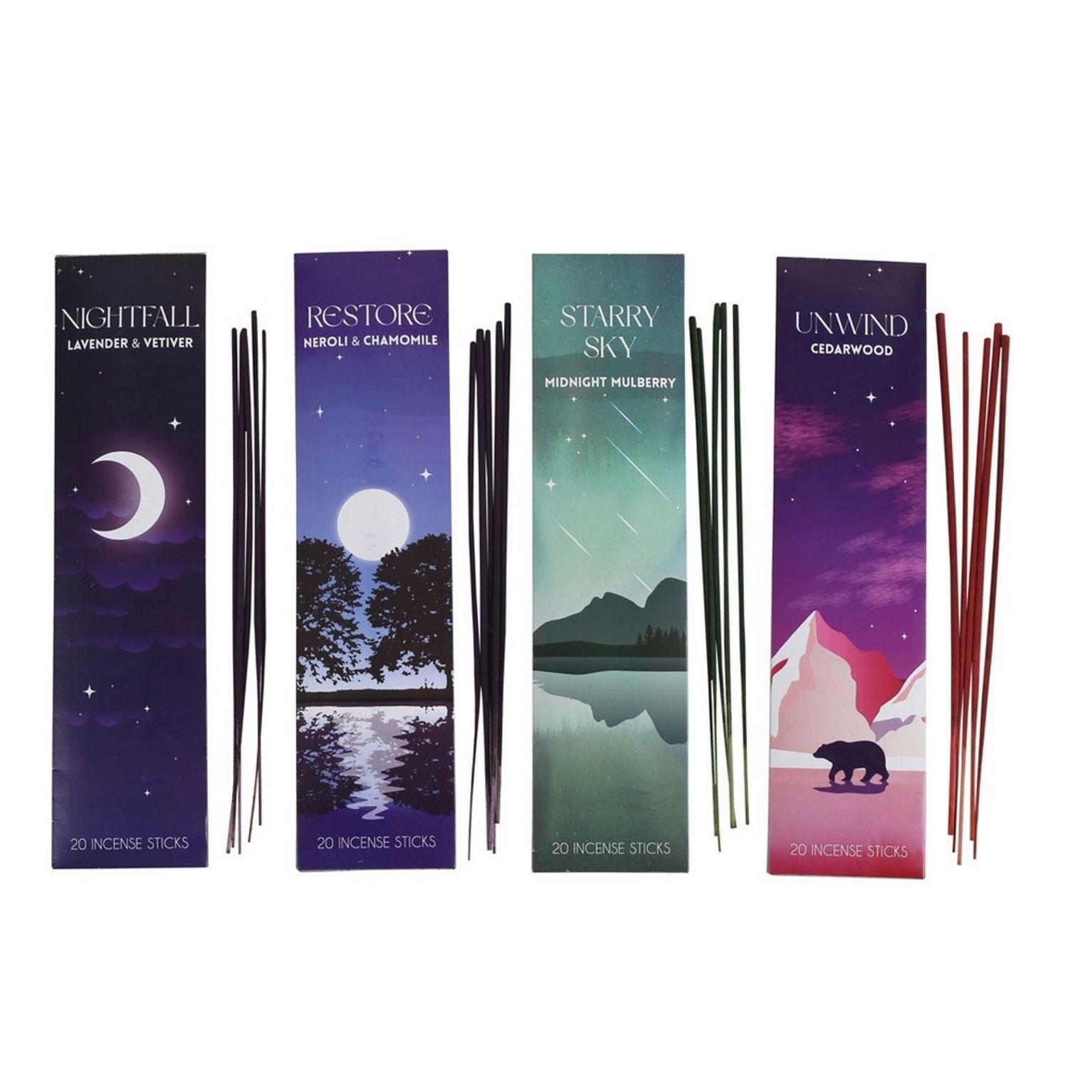 Something Different Sleep Collection Incense Sticks Set (Pack of 80) - Blue/Purple