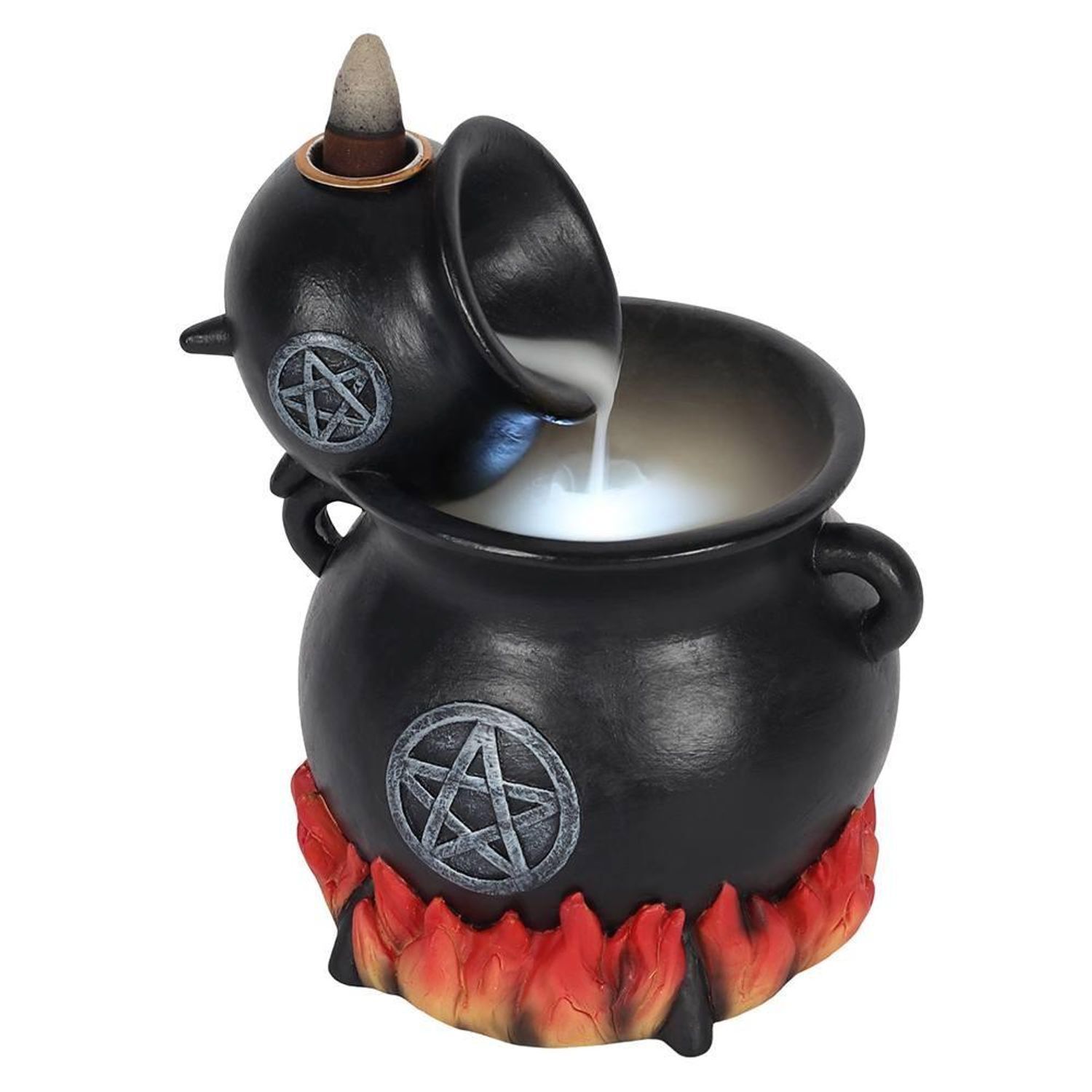 Something Different Cauldron Backflow Incense Burner - Black