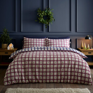 Mistletoe Check Duvet Set