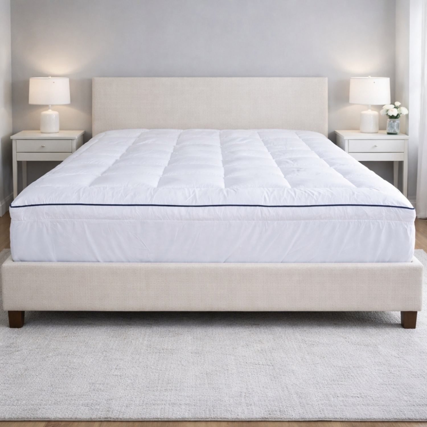 MHG Living - Mattress Topper - Hollowfibre - Double - Image 3