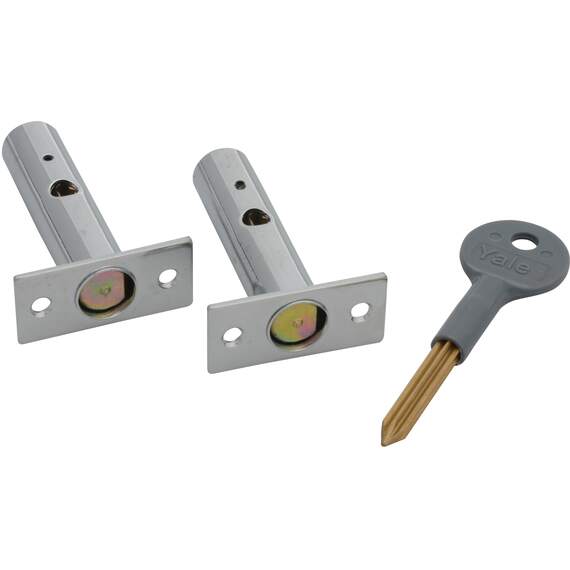 Yale Locks PM444 polished chrome door security bolts pack of 2