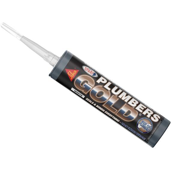 Everbuild Sika Plumbers Gold Sealant White 290ml