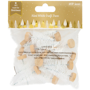 Pack of 20 Mini Craft Christmas Trees