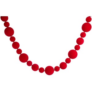 Flocked Bauble Garland