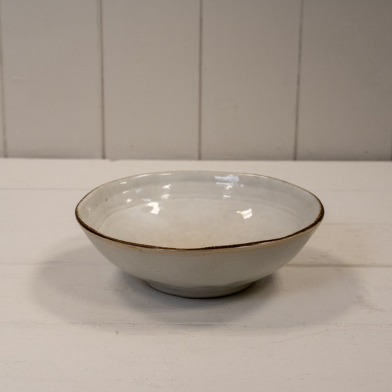 Image of Cream Satchville Stoneware Cereal Bowl -&hellip;