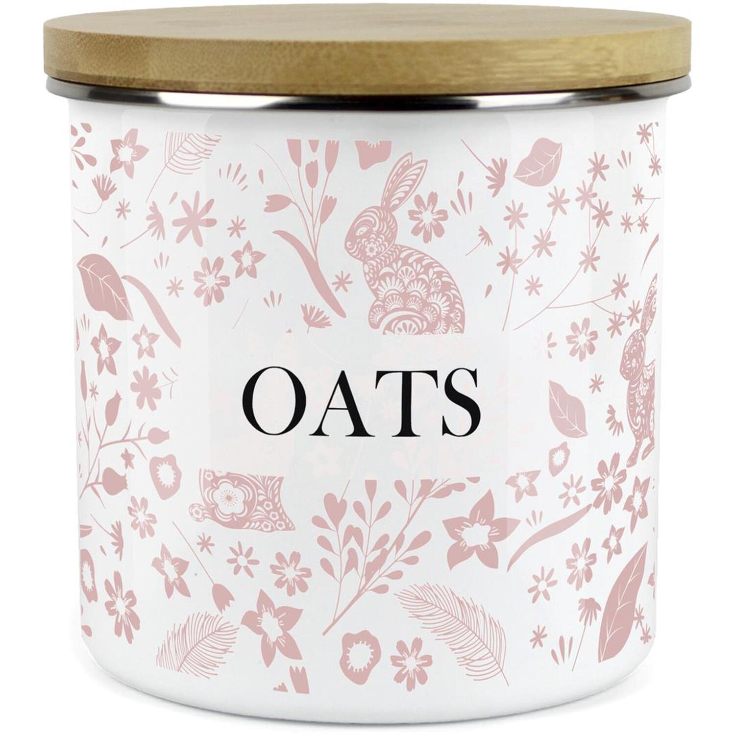 Purely Home Pink Wild Rabbits Large Kitchen Storage Canister - Pink