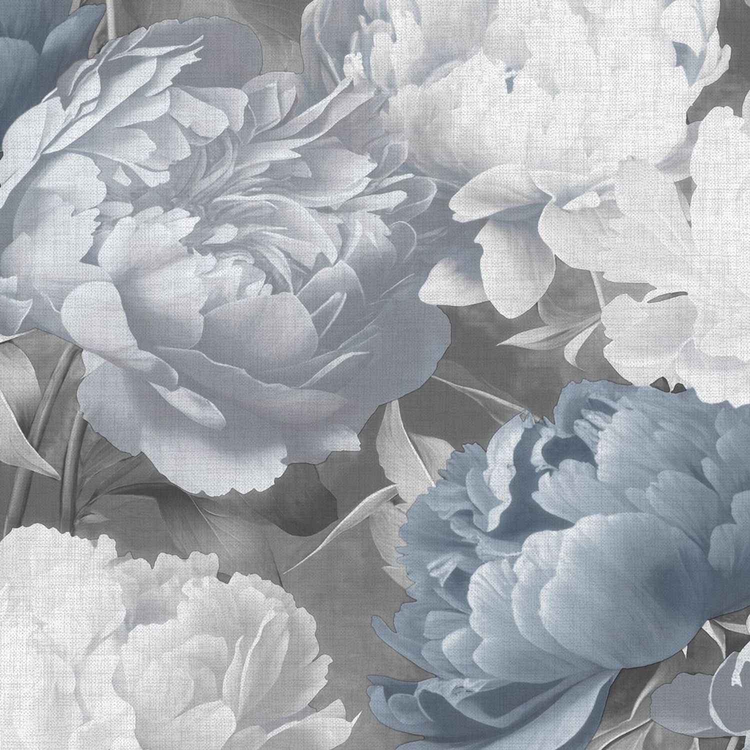 Muriva Unisex Blue Doretta Floral Textured Vinyl Wallpaper In - Image 2