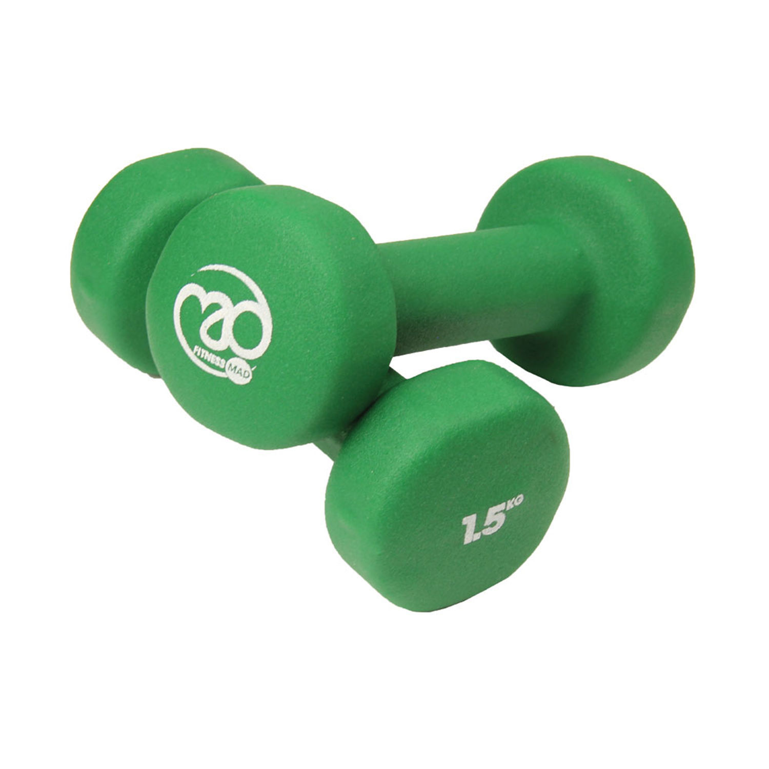 Fitness Mad Dumbell Set (Pack Of 2) - Green
