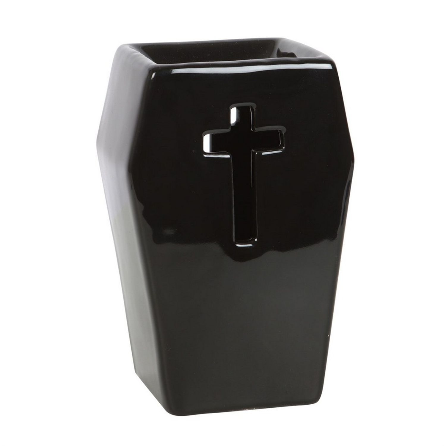 Something Different Coffin Oil Burner - Black