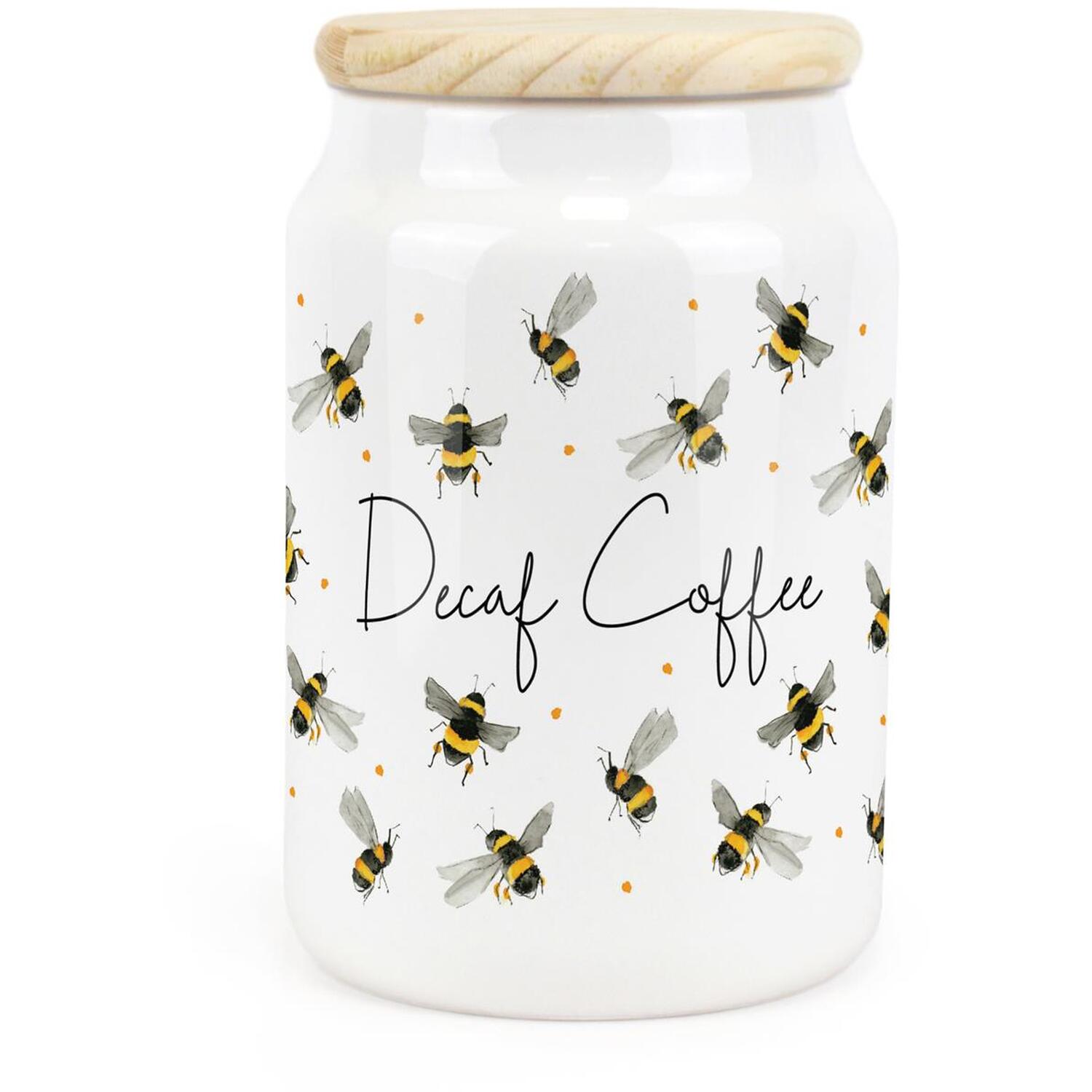 B&Q - Purely HomeScattered BeesDecaf Coffee CanisterKitchen Storage Jar - Image 2