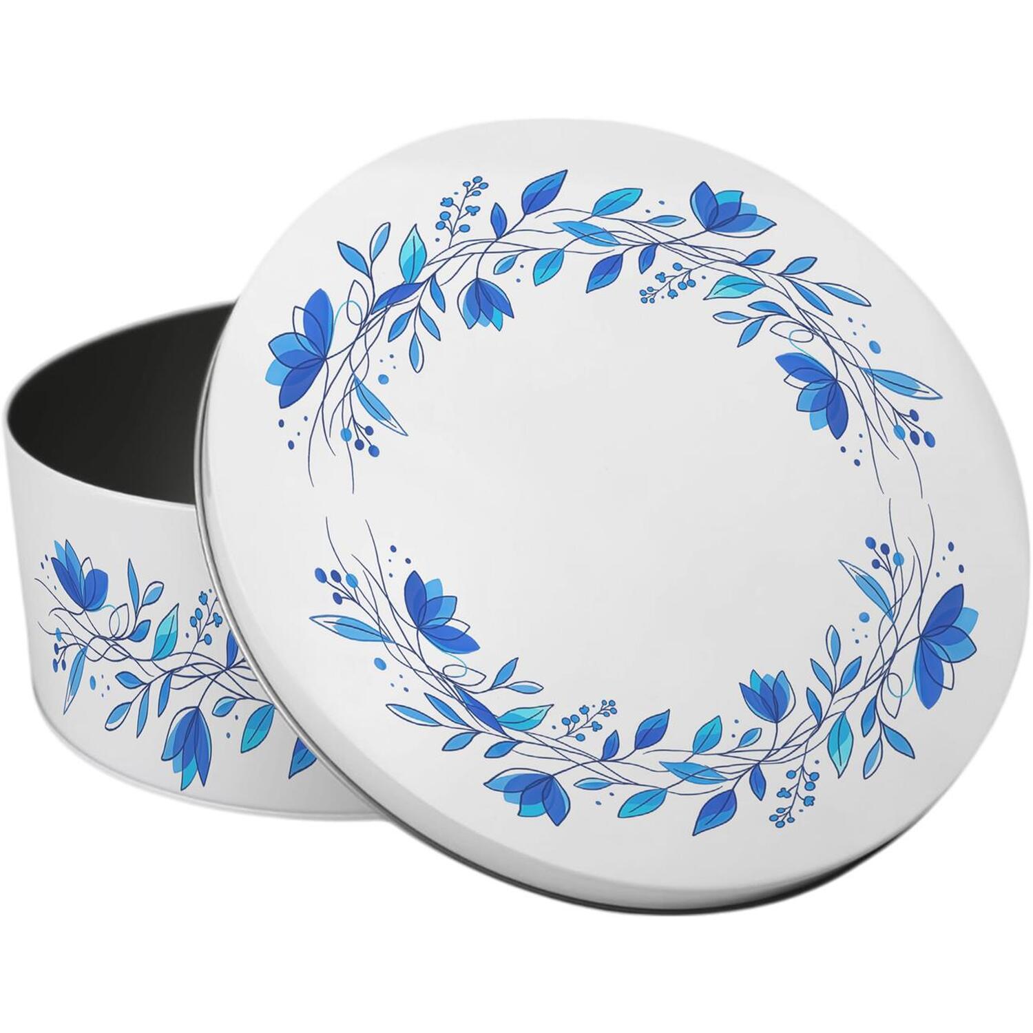 Image of Blue Petals Small Round Cake Tin&hellip;