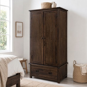 Boston Dark 2 door 1 drawer wardrobe
