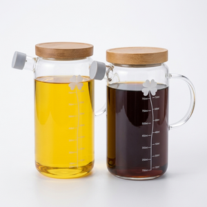 Eden & Willow Oil and Vinegar Dispenser with Acacia Lid