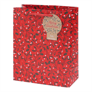 Christmas Merry Berry Design Medium Gift Bag