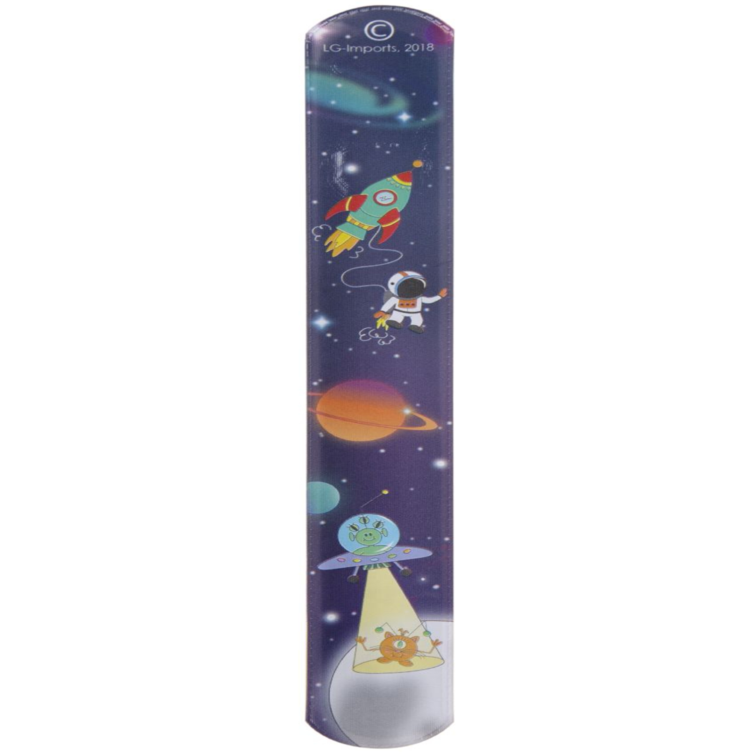 - Pack Of 12 Space Snap Bracelets- Theme Party Bag Filller Gifts - Image 2