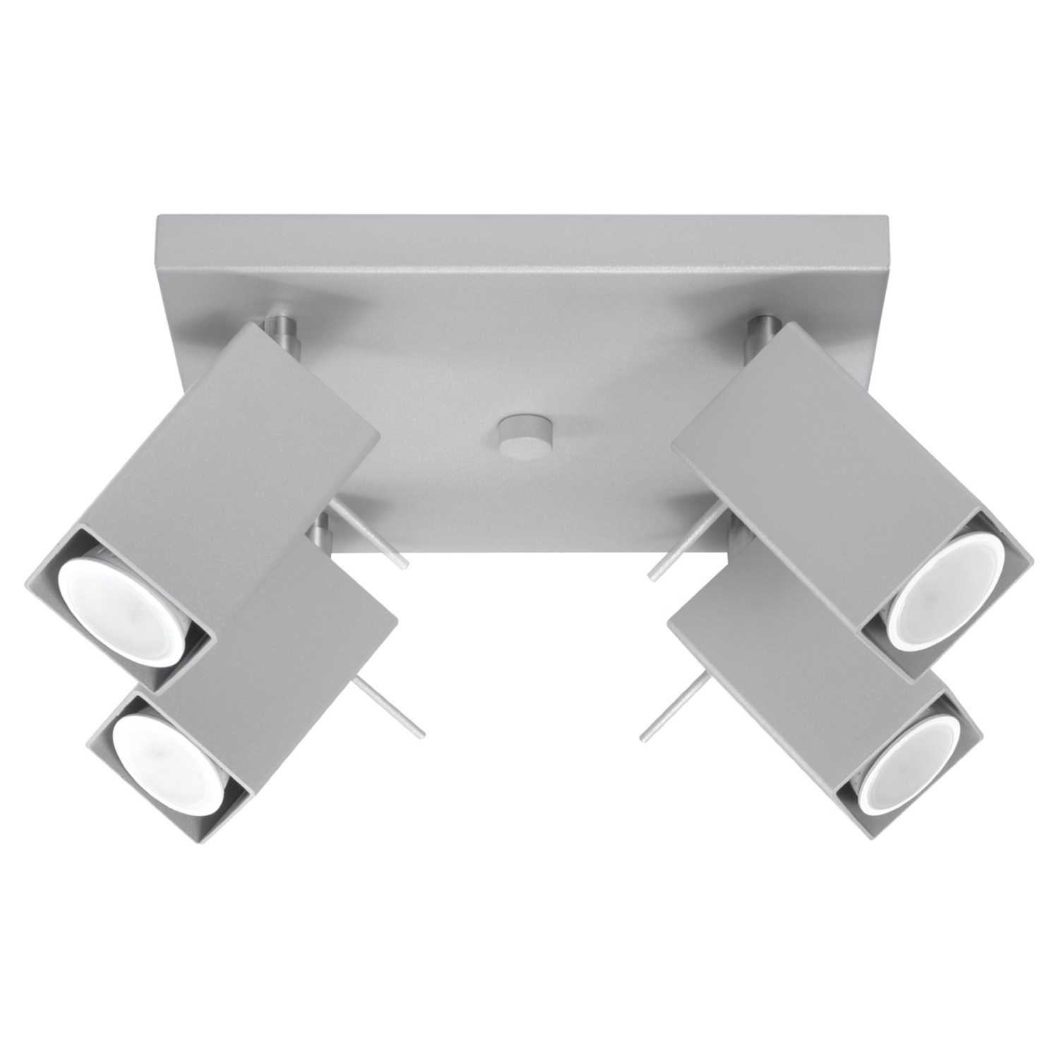 Sollux Merida 4 Ceiling Light - Grey Steel - GU10 Socket - Image 3