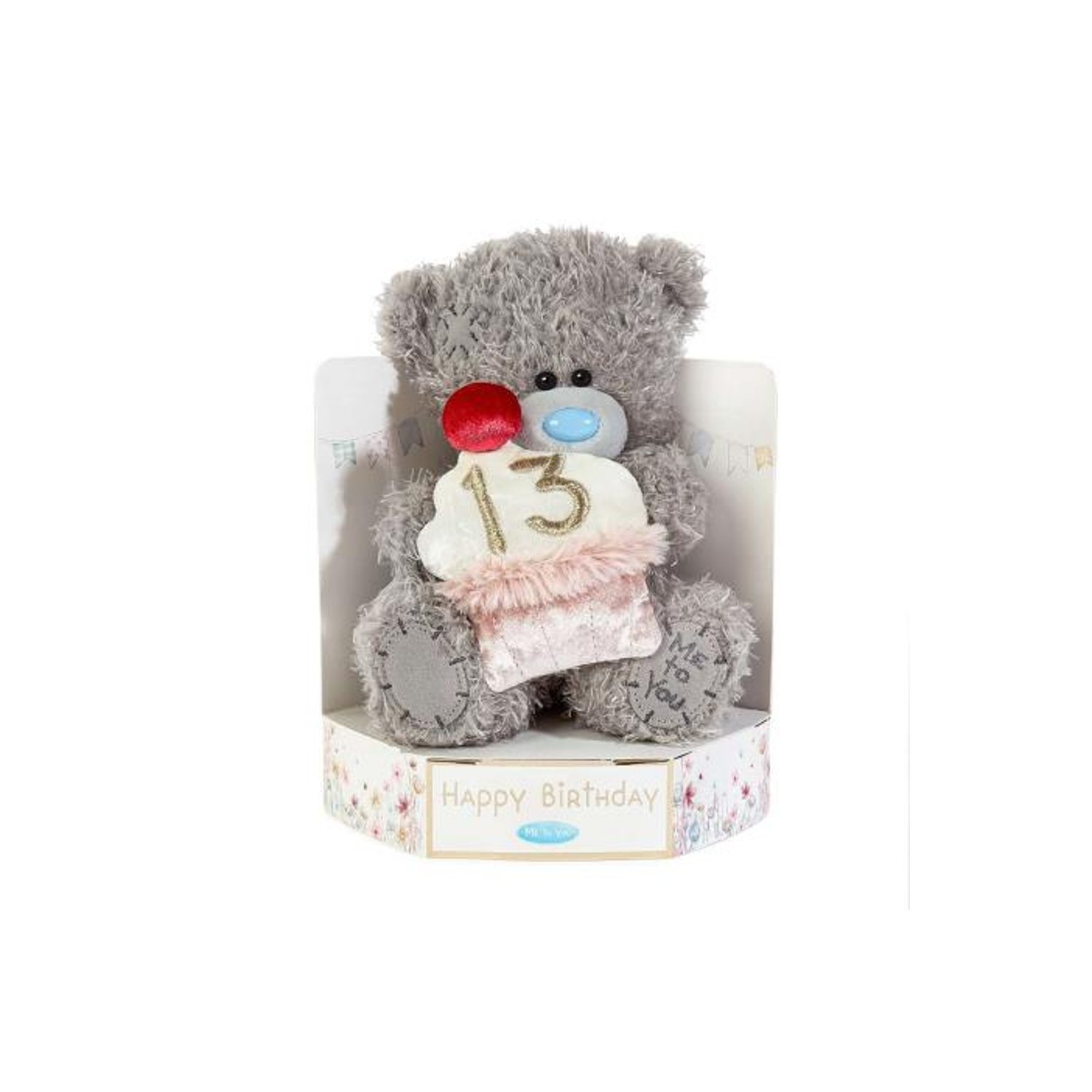 Me To You Tatty Teddy Plush 15cm-High 13th Birthday Bear - Official Collection, Grey - Image 6