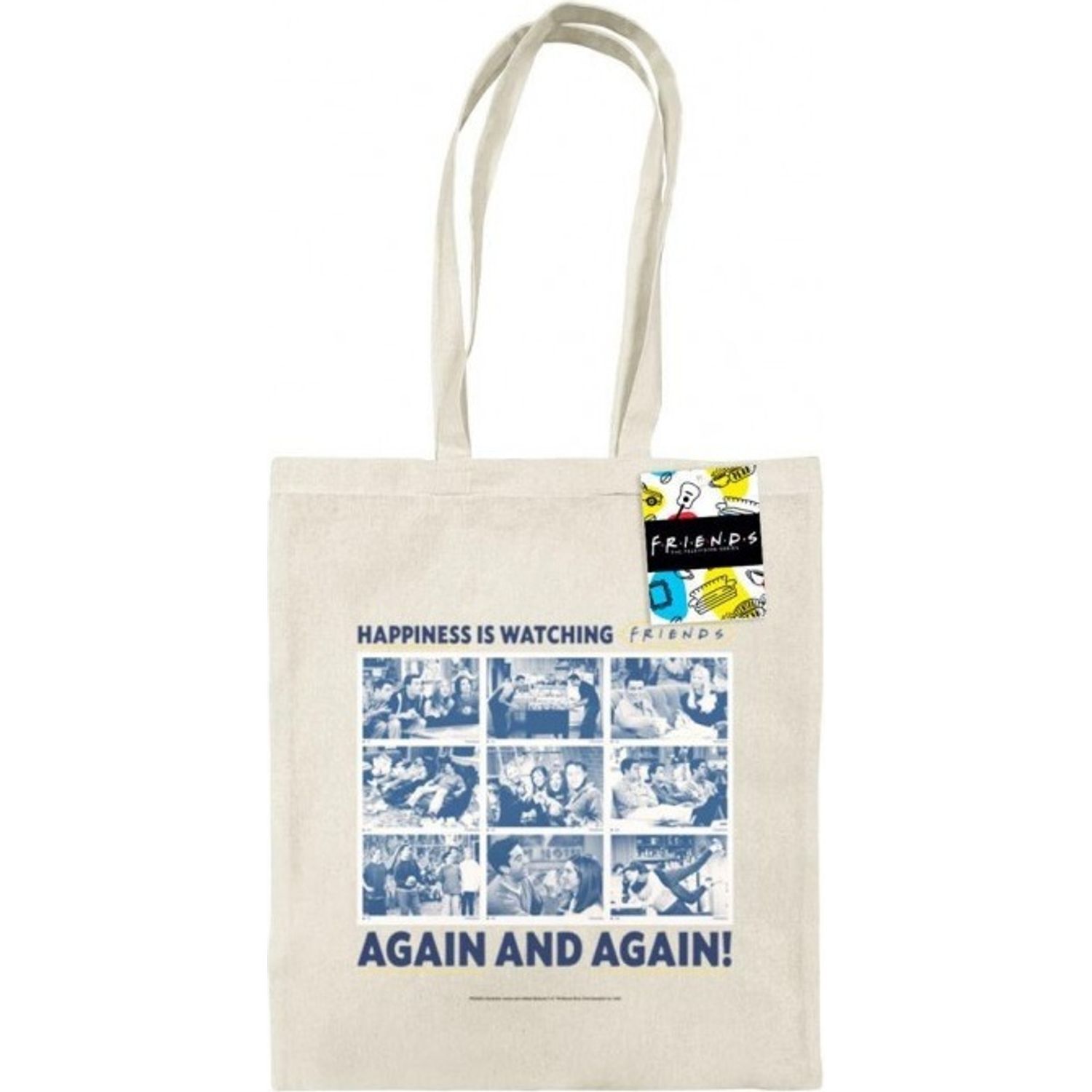 Friends Happiness Is Watching Tote Bag - Natural