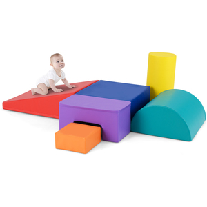 Costway 6Pcs Toddler Foam Climbing Blocks