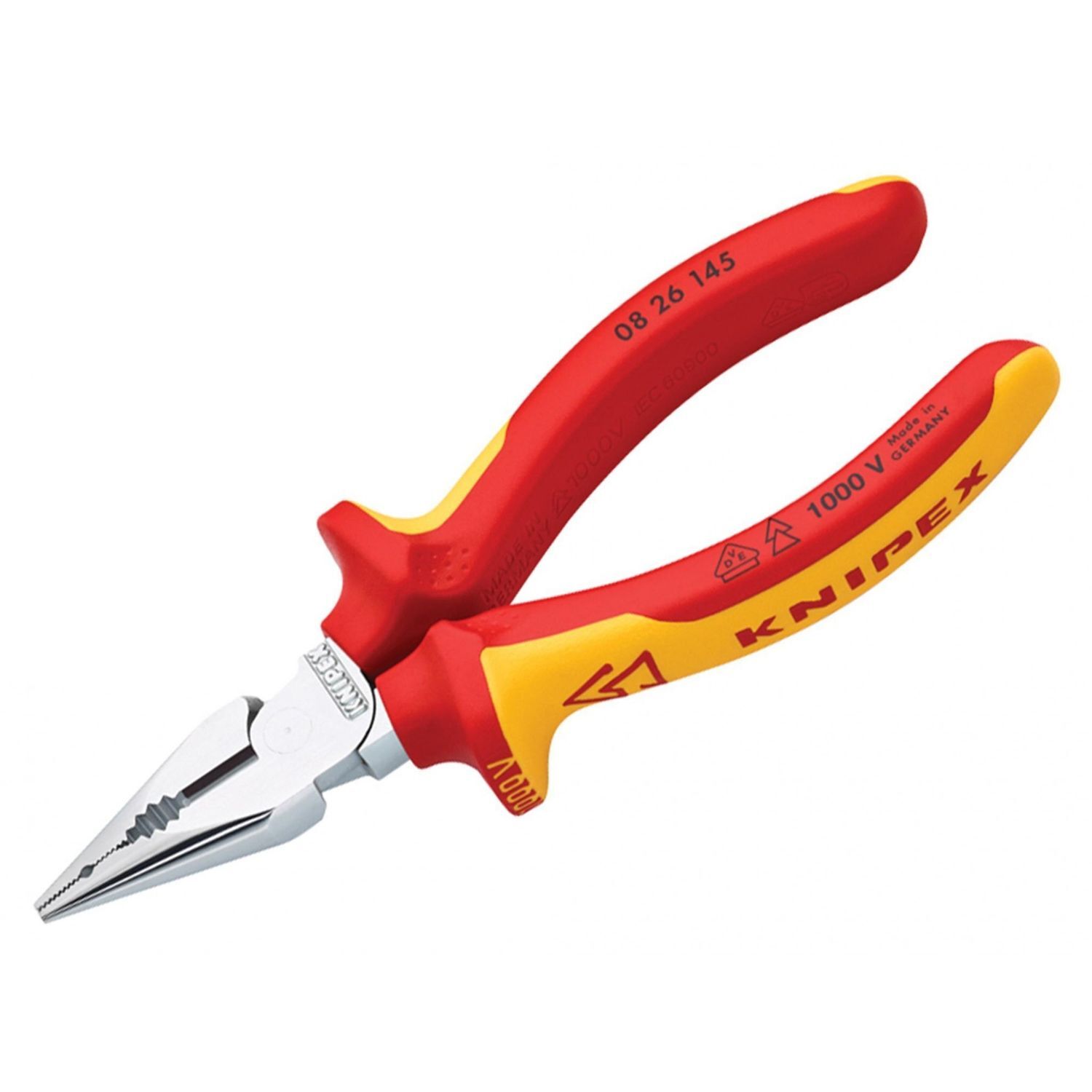 Knipex Vde High Leverage Needle Nose Pliers 145Mm A - Multi Colour
