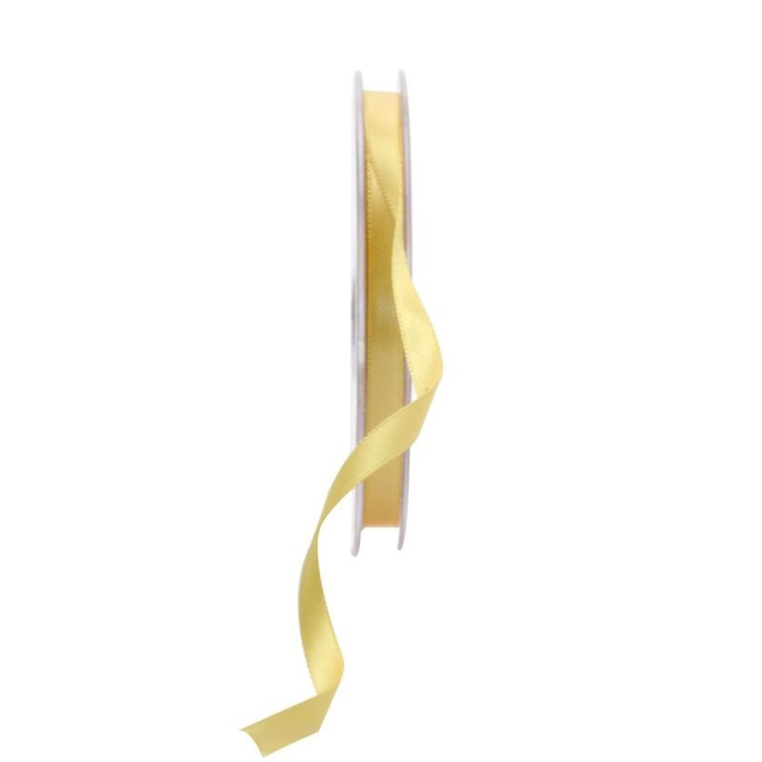  - 6mm Golden Satin Ribbon 5 PackYellow - Image 3