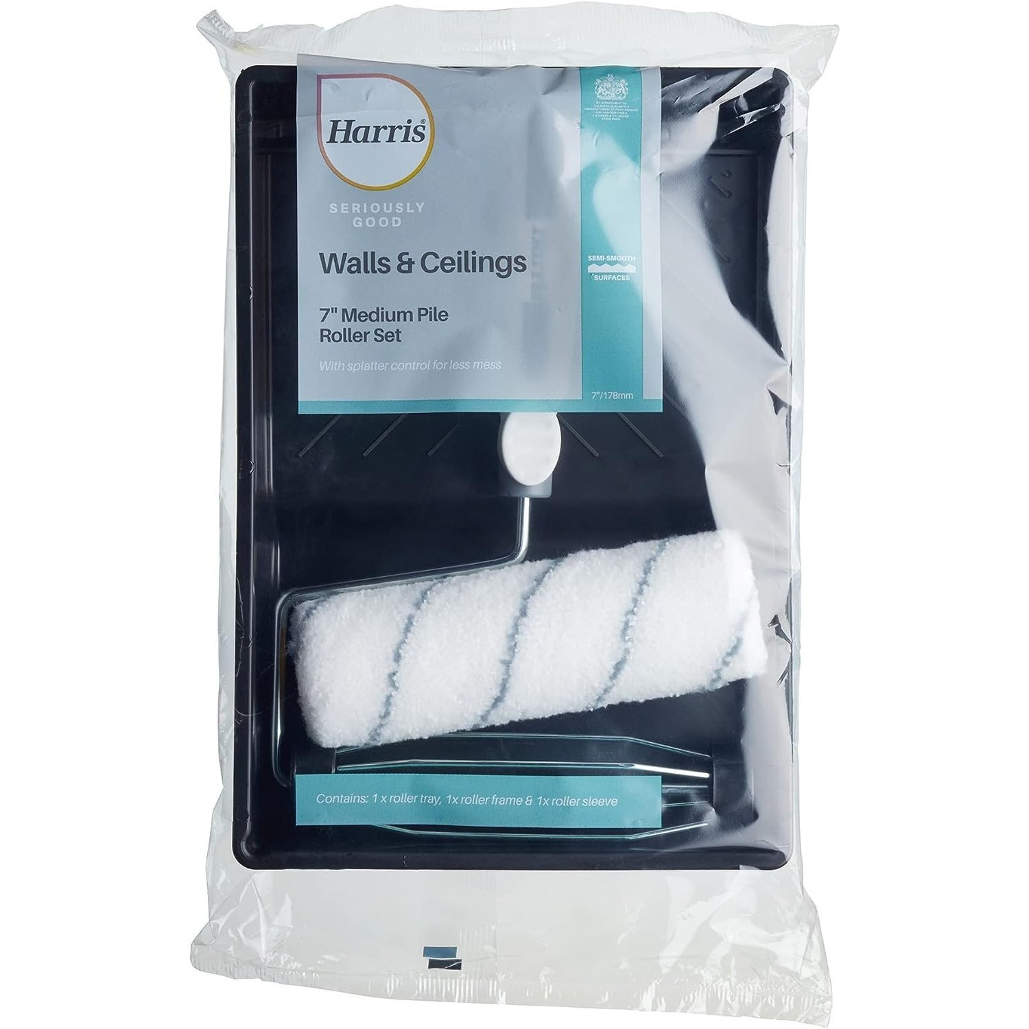 Harris Seriously Good 7 Inch Paint Roller Set - White
