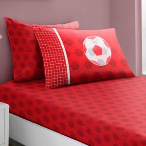Smart Living Wholesale Ltd. Kids Printed Polycotton Fitted Sheet Set - Football Goals