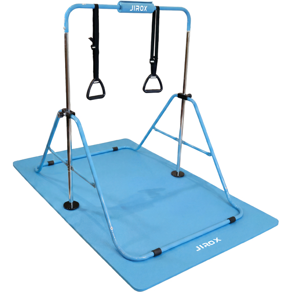 Jirox Blue Gymnastics Horizontal Bar & Mat 63.5kg Capacity