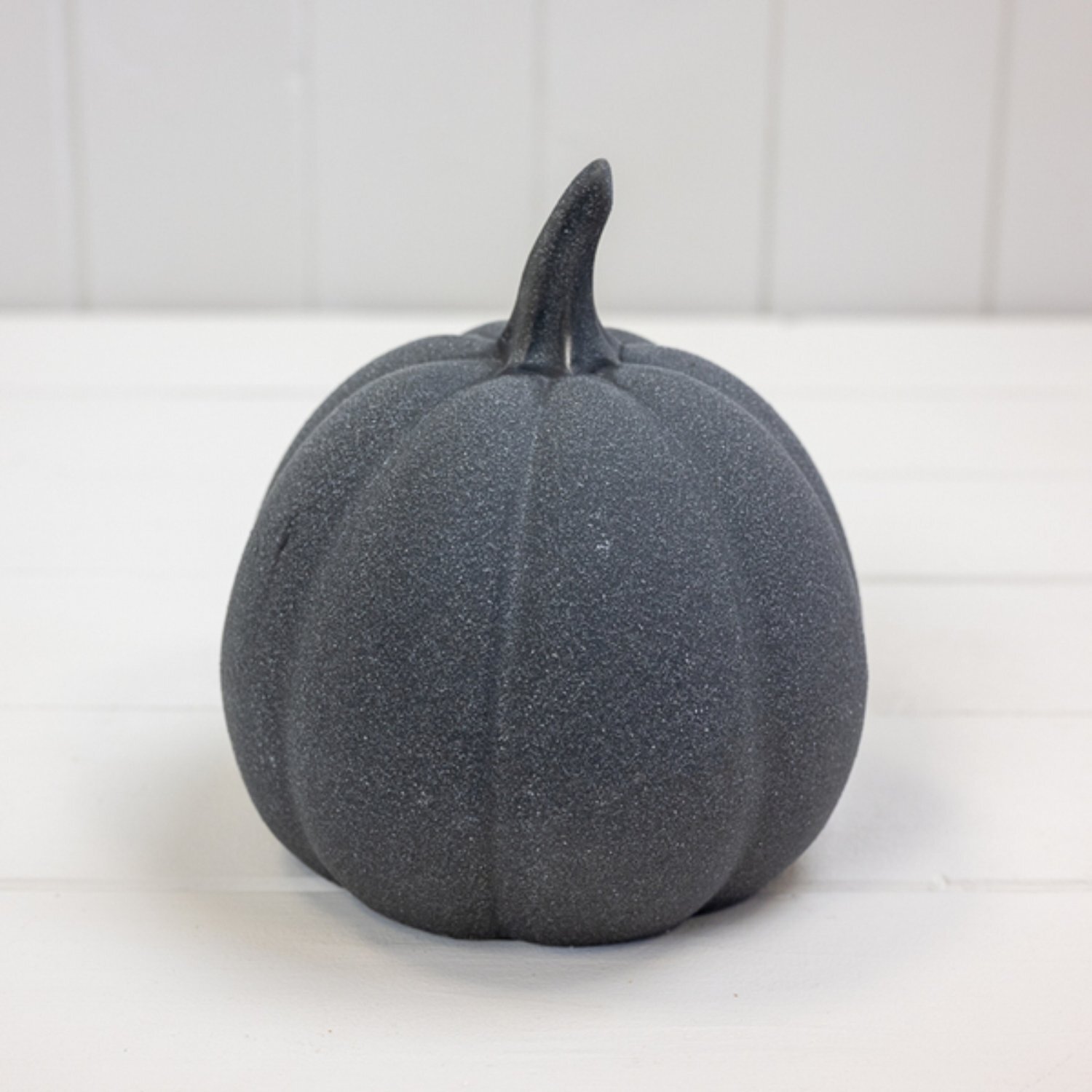  - Black Ceramic Textured Pumpkin For Decoration - Image 3