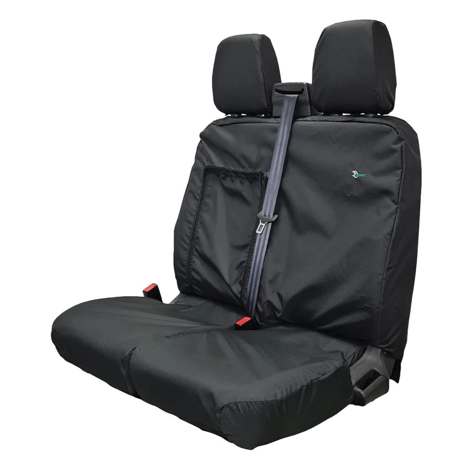 TRD14BLK Front Double Passenger Seat Cover Black Fits Ford By Town And Country - Image 6