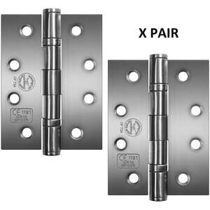 Betley Butterfly Grade 11 Fire Door Hinges, CE Marked, 25 Pack, Satin