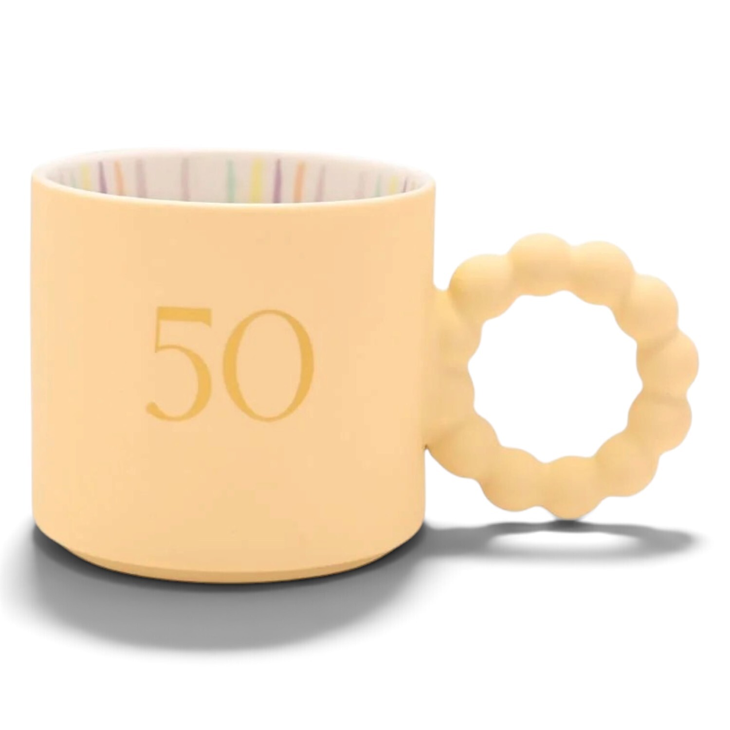 50th Birthday Mug Gift Boxed Confetti Design by Widdop and Co Gifts for Her - Image 2